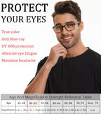 Blue Light Blocking Reading Glasses for Men 4-Pack Stylish Computer Readers with Spring Hinges,Anti Glare/Eye Strain Filter UV Ray Lightweight Reader Eyeglasses,+1.5 Magnification Strength