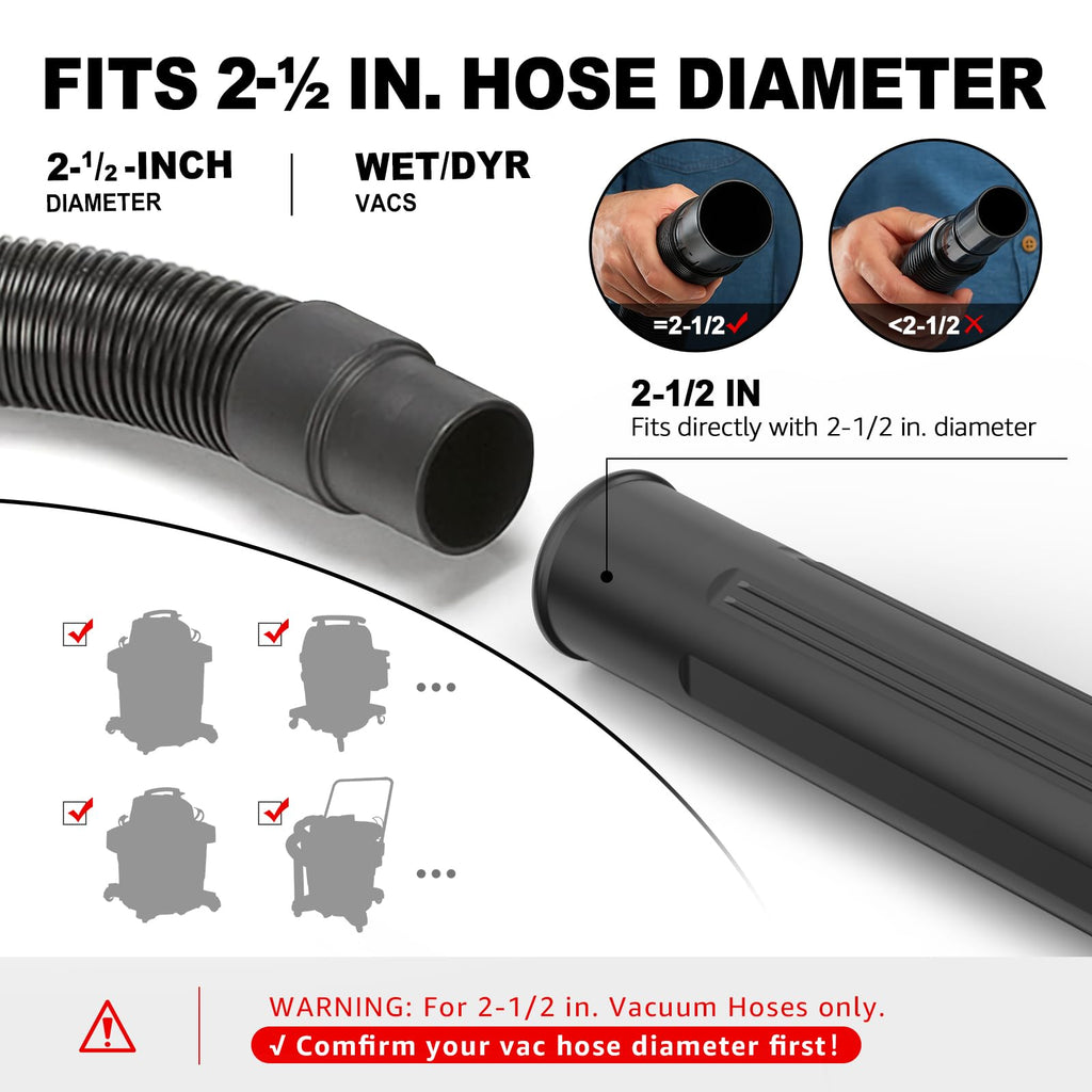 Sealegend 2-1/2 in. Gutter Cleaning Attachment Kit for Wet Dry Vac