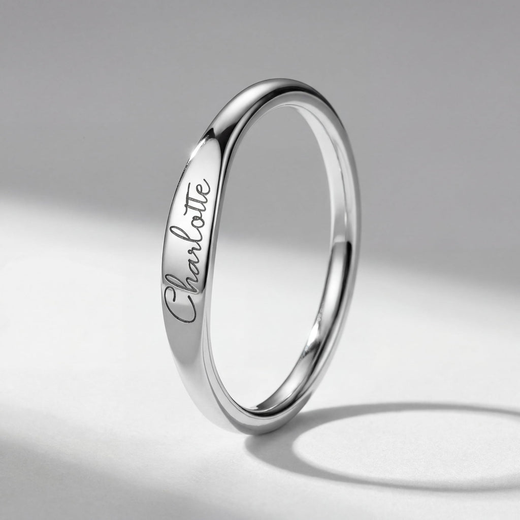 Engraved Rings for Women, Custom Name Ring and Personalized Rings for Women