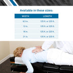 BodyMed Standard Headrest Paper Rolls for Chiropractic Exam Table, Smooth White, 8.5-Inch x 225-Feet, 50 Count – Disposable Exam Table Cover for Medical Office, Chiropractor, Spa Use