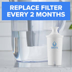 Brita Standard Pitcher and Dispenser Replacement Water Filters, White, 6