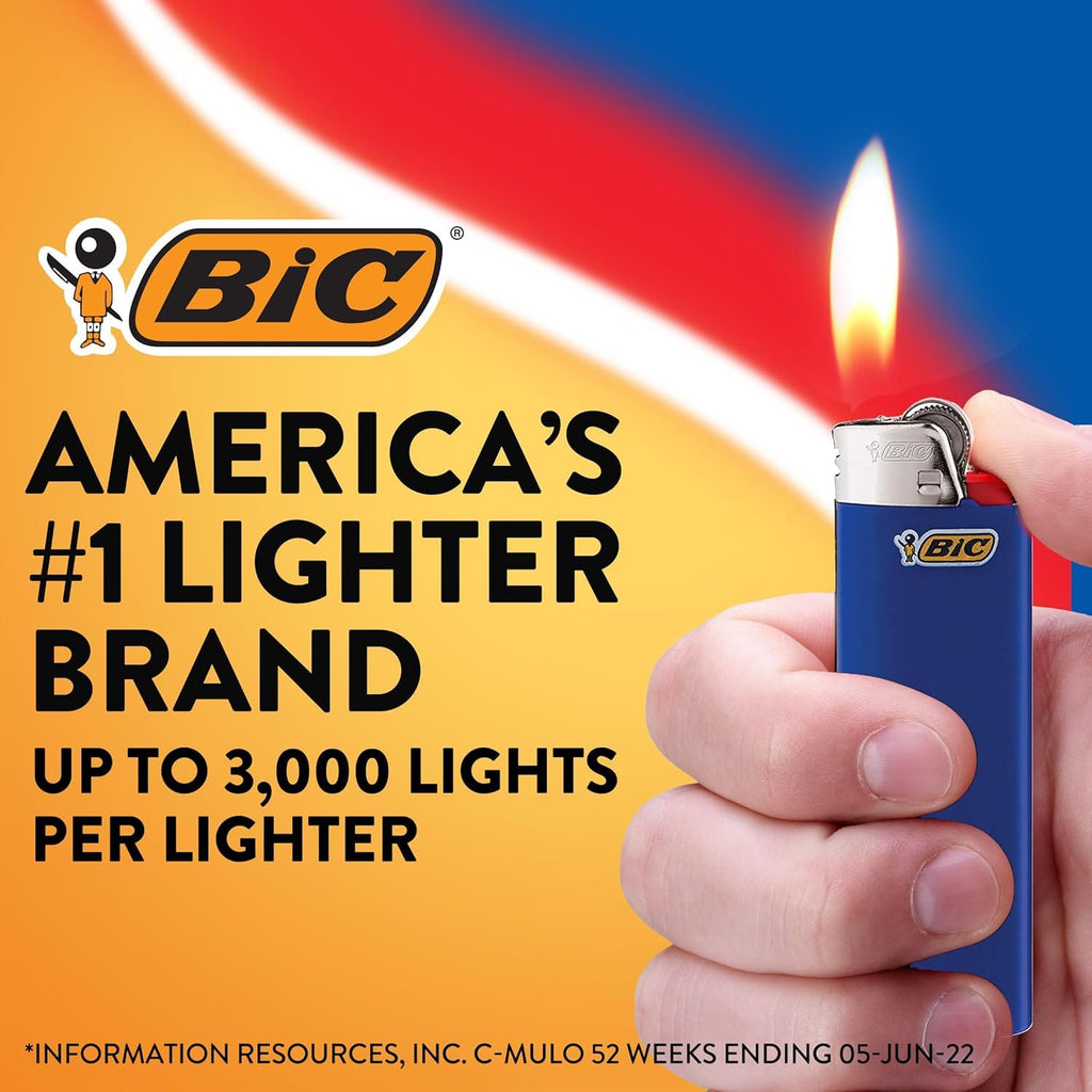 BIC Maxi Pocket Lighter, Special Edition Marble Collection, Assorted Unique Lighter Designs, 8 Count Pack of Lighters (Colors May Vary)