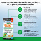 Immune Support Supplement with Zinc Vitamin C Vitamin D 5000 IU Elderberry Ginger D3 Goldenseal - Dr Approved Immunity Vitamins for Adults Women and Men - Natural Immune System Booster Defense -120ct