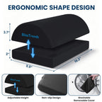 BlissTrends Foot Rest Under Desk, Foot Stool with 2 Adjustable Heights