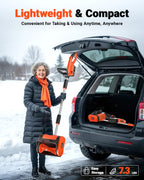 VOLTASK Cordless Snow Shovel - 24V | 11-Inch | 4-Ah Cordless Snow Blower, Battery Snow Blower with Adjustable Front Handle (4-Ah Battery & Quick Charger Included)