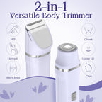 Electric Razors for Women - Wet/Dry Womens Electric Shaver for Bikini/Pubic Hair/Face/Legs/Intimate Area, epilators Hair Removal with Dock Charging, Christmas Gifts & Stocking Stuffers (Purple)