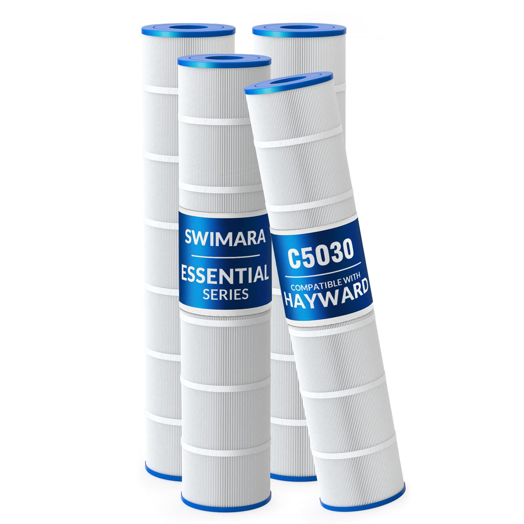 Swimara Pool Filter Cartridge for Hayward Systems, Essential Series, Replacement for CX1280XRE PA131, Compatible with SwimClear C5030 C5025 C5020 C5000, Cylindrical Fabric, 524 Sq. Ft., 4-Pack