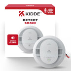 Kidde Smoke Detector, Hardwired & 10-Year Battery Backup, 20SA10-V, 1 Pack