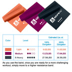 A AZURELIFE Resistance Bands,Professional Long Non-Latex Elastic Stretch Bands,Exercise Bands for Physical Therapy, Yoga, Pilates, Rehab, at-Home or The Gym Workouts, Strength Training