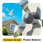 OFFO 3 PCS Bird Scare Reflective Device, Bird Reflector with Plastic Base for Outside, Keep Pigeon Woodpeckers and Sparrows Away for Outdoor Boats Roofs Gardens