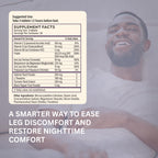 Zen Legs - Restless Limbs Support - Magnesium Glycinate, Turmeric, Valerian Root, Potassium, Black Pepper Root, L-Theanine, Vitamin D, Iron, B6, Zinc - Nighttime Muscle & Nerve Comfort - 90 Tablets