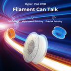 Creality Hyper PLA Filament 1.75mm, RFID 3D Printer Filament for High-Speed Printing up to 600mm/s, ±0.03mm Accuracy, 1KG/Spool (2.2lbs), 3D Printing Filament for Most 3D Printers (Golden Yellow)