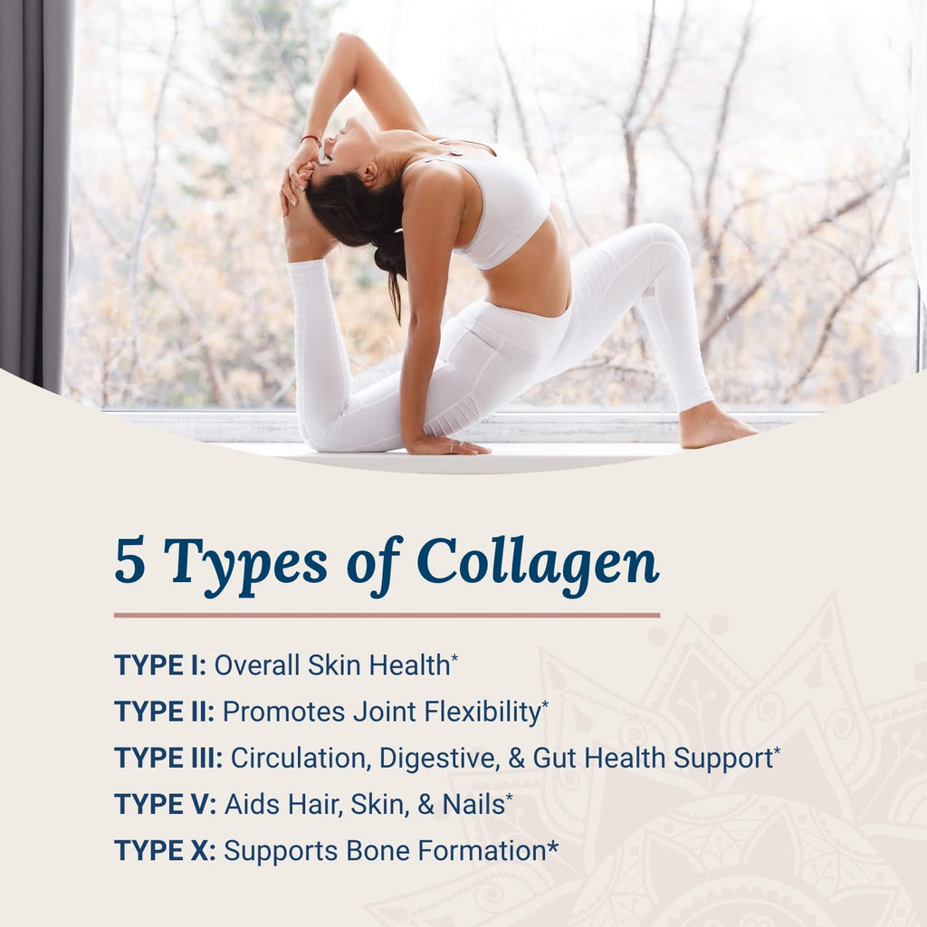 Live Conscious Beyond Collagen Multi Collagen Capsules - Types I, II, III, V & X | Hydrolyzed Blend with Biotin & Vitamin C for Hair, Skin, Nails 90 Capsules (2-Pack)