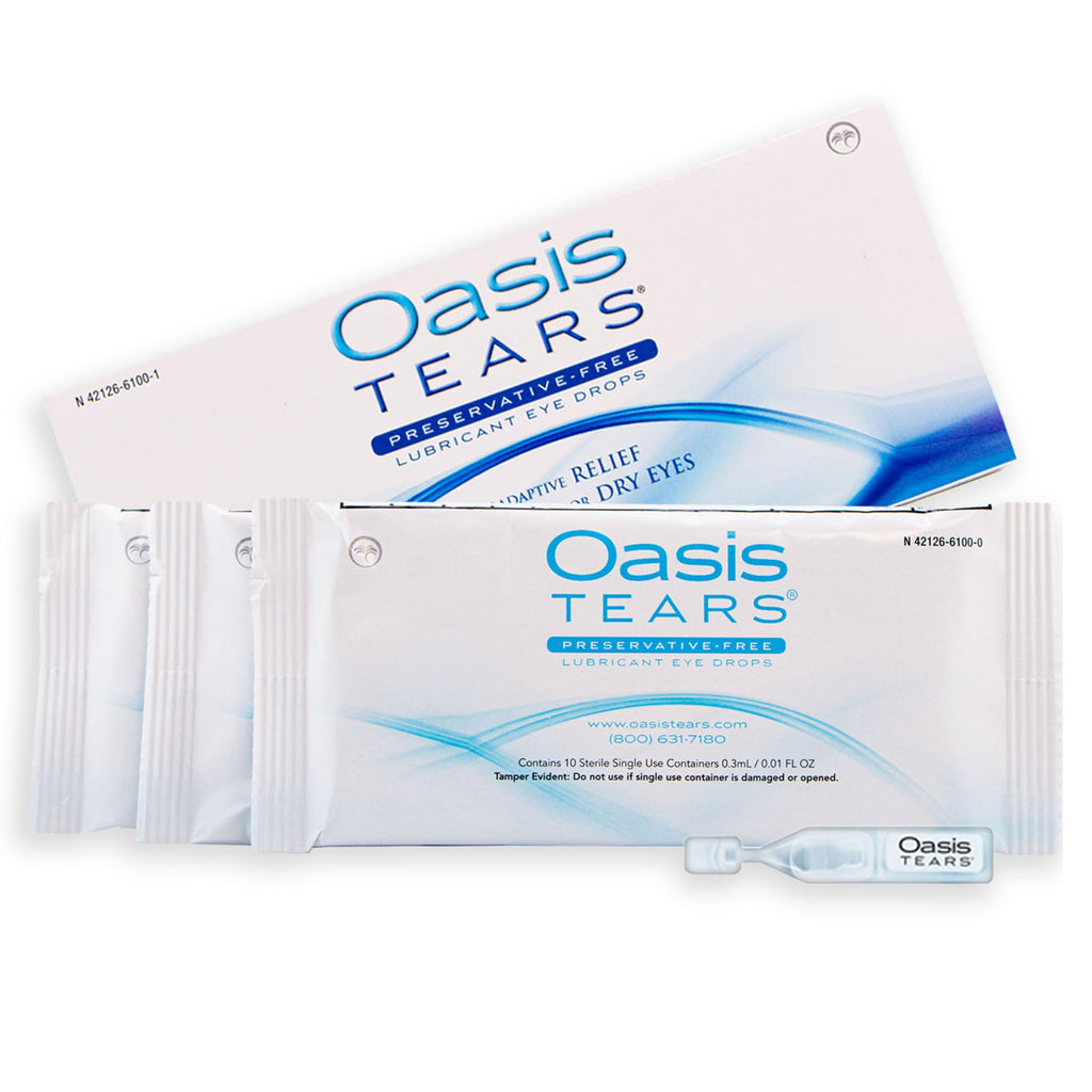 OT6100 - Oasis TEARS® Preservative-Free Lubricant Eye Drops Relief for Dry Eyes | 30 Single-Use Containers | 0.01 FL OZ (0.3 mL)