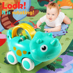 ALASOU 9 PCS Dinosaur Fantastic Creatures Car Toys with Playmat/Storage Bag|Baby Toys for 1 2 Year Old Boy|1st Birthday Gifts for Toddler|1 Year Old Boy Gift for Infant 12 18 Months