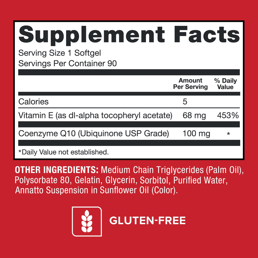 Qunol Ultra CoQ10 100mg Softgels- 3x Better Absorption, Antioxidant for Heart Health & Energy Production, Coenzyme Q10 Vitamins and Supplements, 3 Month Supply, 90 Count