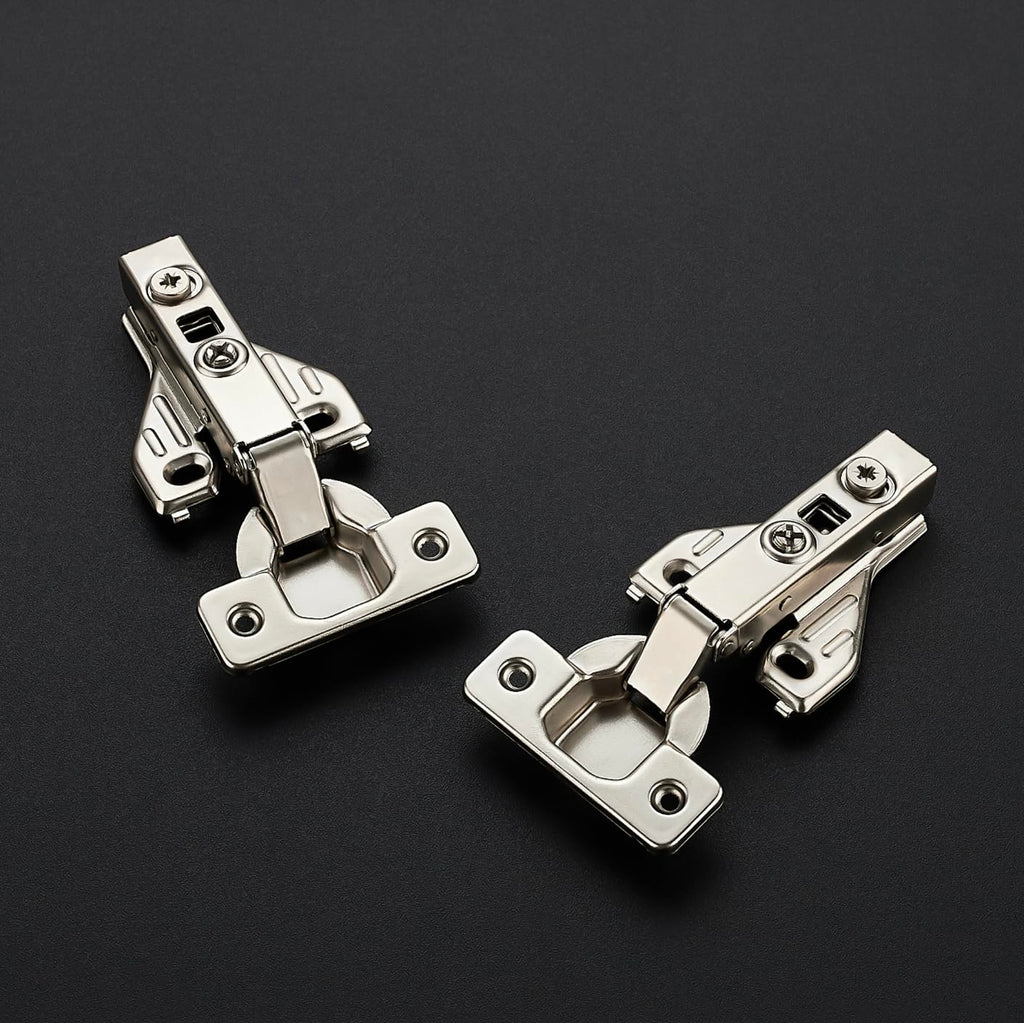 Ravinte 5 Pairs 10 Packs Full Overlay Cabinet Door Hinges,105 Degree Adjustable Concealed Kitchen Cabinet Hinges Soft Close for Face Frame Cabinet
