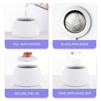 Zima Dental Pod | Arctic White | Ultrasonic Retainer Cleaner Machine | Aligner, Nightguard, Mouth Guard, Denture Cleaner | Oral Dental Care FSA HSA Approved