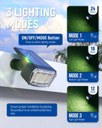 Solar Spot Lights Outdoor Waterproof 4 Pack IP65, 63 LED 3 Lighting Modes Spotlights for Yard Garden House Garage Pathway