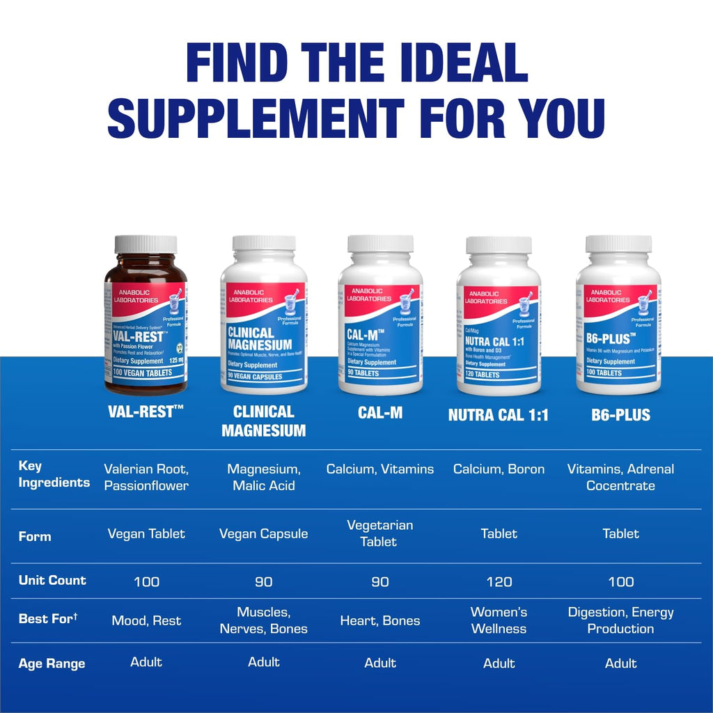 Valerian Root for Sleep and Relaxation - Gentle Magnesium Supplement for Sleep and Mood Support with Passion Flower and Valerian Root Extract - Vegan Non-GMO & Made in the USA - 100 Servings