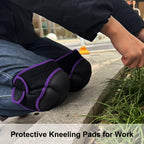 JYBTAA Knee Pads for Women Men, Adjustable Knee Cushions, Purple M (1 Pair)