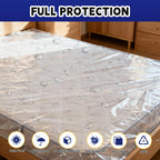 TopSoon Plastic Mattress Bag for Moving and Storage Cover 2PK, 2Mil, King Size Waterproof and Dustproof Mattress Protector, Heavy-Duty Mattress Moving Supplies