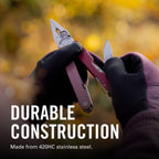 LEATHERMAN, Rebar Multitool with Premium Replaceable Wire Cutters and Saw, Heathered Cranberry