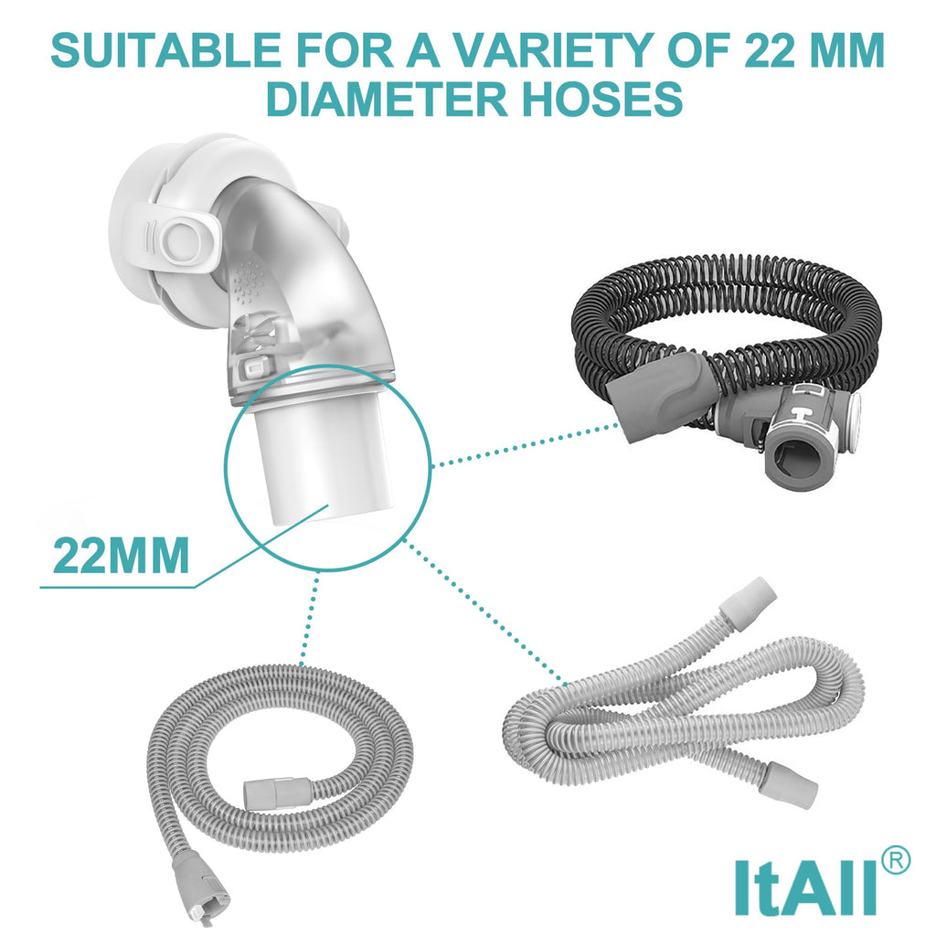 Replacement Swivel Elbow Connector for Airfit F20 F30, H/SA FSA Eligible CPAP Supplies, One pack, ItAll Supplies