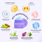 MYTH-Dreamy Overnight Toning Whip Firming Cellulite Cream, Skin Firming and Tightening Lotion While You Sleep - Helps Tighten Loose Skin & Cellulite on Body Belly Booty Arms Thighs with Gua Sha Tool