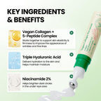 AXIS-Y Vegan Collagen Eye Serum with 2% Niacinamide, Peptides, 0.33 fl. oz.