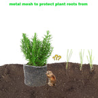 20 Packs Gopher Baskets 1 Gallon Stainless Steel Mesh Protects from Gophers