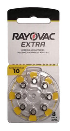 Rayovac Extra Hearing Aid Batteries, Size 10 (80 Total Batteries)