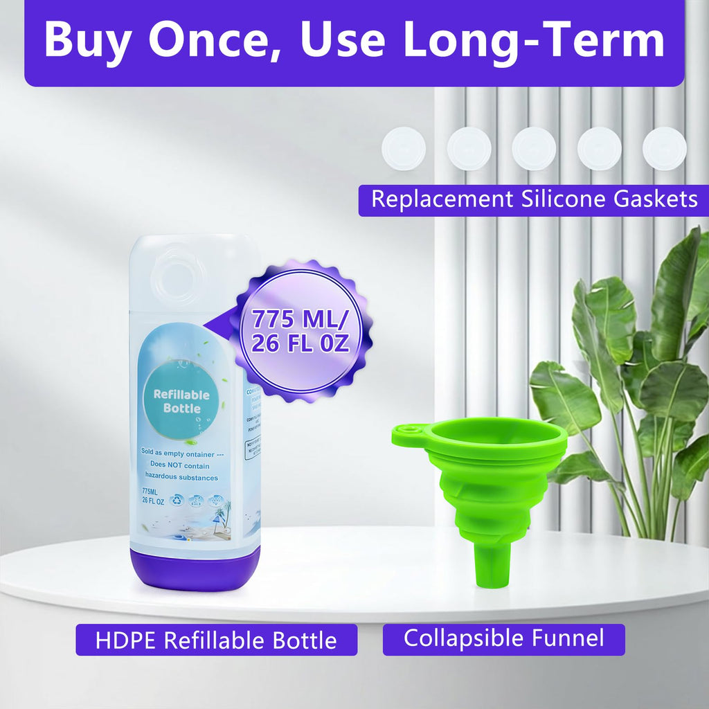 26 FL OZ Leak-Proof Empty Refillable Bottle for Swiffer Power Mop