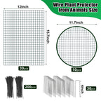 10 Pack Wire Plant Protector with Cover, 16"x12"