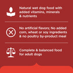 Nutrish Beef Paté Wet Dog Food, 13 oz. Can, 12 Pack (Rachael Ray)
