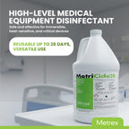 Metrex MetriCide 28 High-Level Sterilizing & Disinfecting Solution – 2.5% Glutaraldehyde, Reusable Up to 28 Days, Disinfectant Cleaner for Heat-Sensitive & Immersible Medical Instruments – 1 Gallon