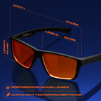 Titan Gaming Glasses, Blue Light Blocking, Night Driving Glasses for Men, Computer Protection Christmas Gift for Gamers