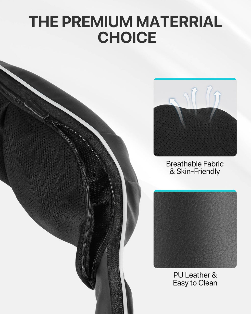 Shiatsu Back Neck Massager with Heat, Alljoy Electric Deep Tissue 3D Kneading Pillow Massege for Pain Relief & Relax Muscles, Comfort Use at Home Office (Black)
