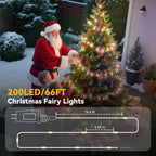 LitHome 66 FT Color Changing Fairy Lights Plug in with Remote, 200 LED