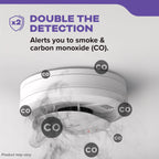 Kidde Smoke & Carbon Monoxide Detector, AA Battery Powered, LED Warning Light Indicators, 2 Pack