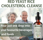 velora Red Yeast Rice Cholesterol Cleans Drops with Citrus, Bergamot, Red Yeast Rice, Soursop, Olive Leaf, Vitamin C+D, Natural, Non-GMO, Vegan 2 fl oz (2pcs)