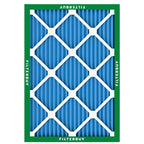 Filterbuy 20x25x1 Air Filter MERV 13 Optimal Smoke & Allergy Defense (4-Pack), Electrostatic Pleated HVAC AC Furnace Filters Replacement, Made in USA (Actual Size: 19.50 x 24.50 x 0.75)