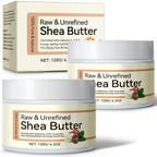 Rulviou 2 Pack Shea Butter Raw Organic,Pure Shea Butter Unrefined for Skin and Hair Moisturizing - 100% Natural Vitamin A, E & F