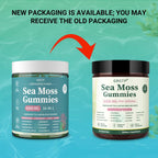 Sea Moss Gummies 16-in-1 - Ashwagandha Black Seed Oil Bladder Wrack Turmeric Vitamin C & D3 with Manuka Burdock Root Dandelion Yellow Dock Natural Detox & Liver Health Immune Support, Energy Boost