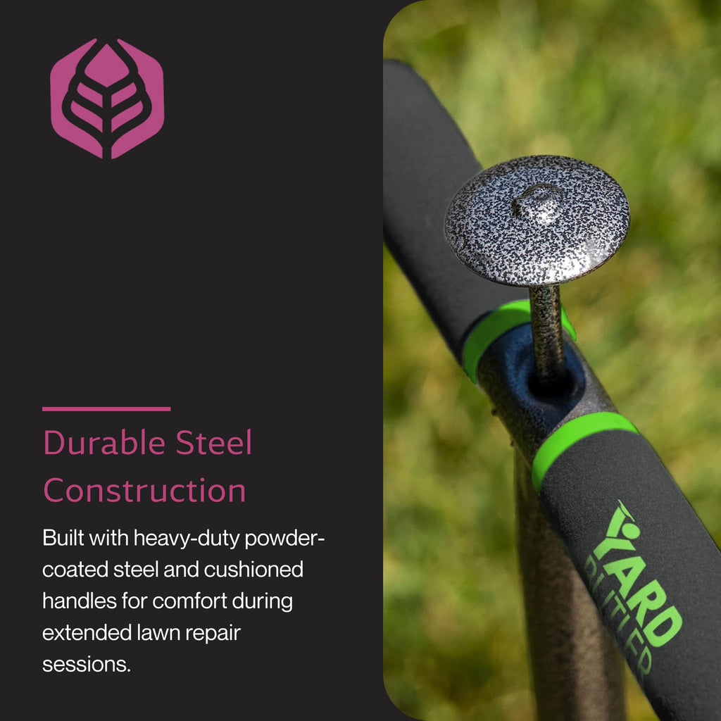 Yard Butler Sod Plugger, No-Bend Lawn Repair for Grass Plugs