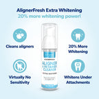 EverSmile AlignerFresh Extra Whitening Foam – Cleaner Compatible w/Invisalign and All Clear Aligners and Retainers – Eliminates Bacteria, Whitens Teeth, Fights Bad Breath – 50ml (1 Pack)