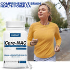 Cere-NAC Advanced Brain Supplement - Cognitive & Mental Clarity Support - NAC, Glycine, Alpha GPC, Citicoline (CDP-Choline), L-Theanine, Phosphatidylserine, Alpha Lipoic Acid - Made in USA