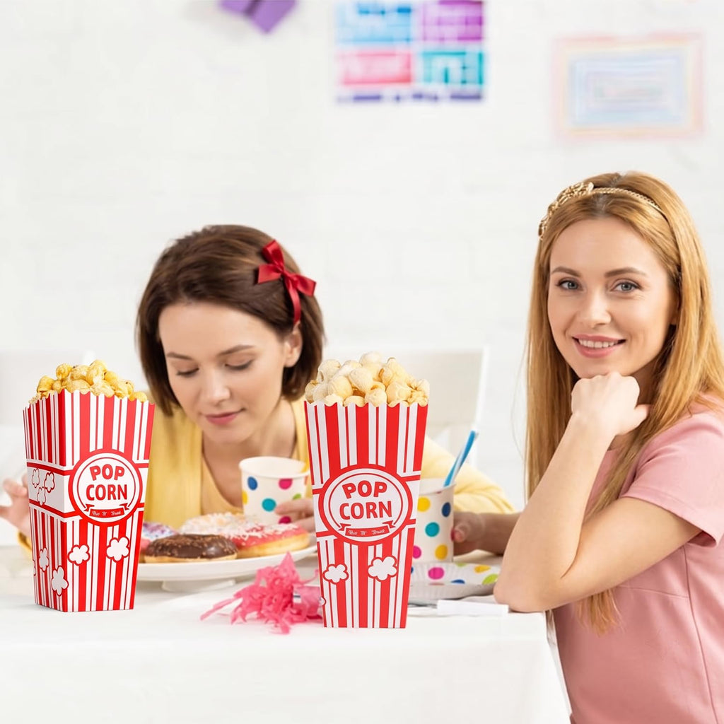 VOISEN Popcorn Boxes,20 Pack Popcorn Bucket Containers