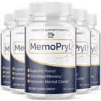 (5 Pack) Memopryl Brain Capsules, Official Memopryl Pills with All Natural Ingredients, Advanced Formula Memo Pryl Health and Wellness Support Pills with Maximum Strength Multivitamins (300 Capsules)