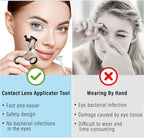 Contact Lens Applicator Tool，Remover for Soft and Color Contact Lenses，Support-Easy, Travel-Friendly